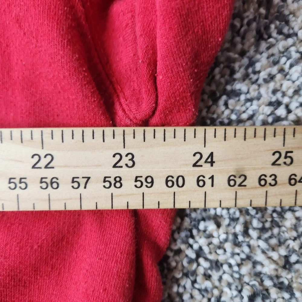 Tom & Jerry Hoodie Girls XXL 19 Yrs Red Pullover Drawstring Graphic Cotton Blend